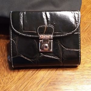 Dooney & Burke Crocodile embossed leather wallet